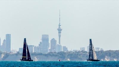 America's Cup AC75 yachts revving up for competition in Aukland