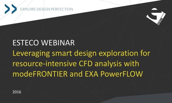 ESTECO WEBINAR Leveraging smart design exploration for